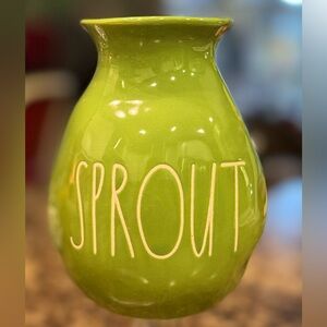Green Ceramic Vase by Rae Dunn